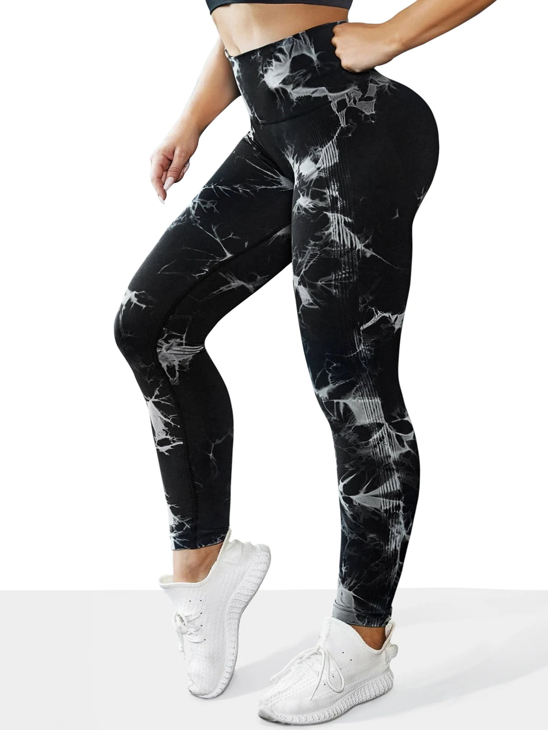 Seamless Tie-Dye Yoga Leggings