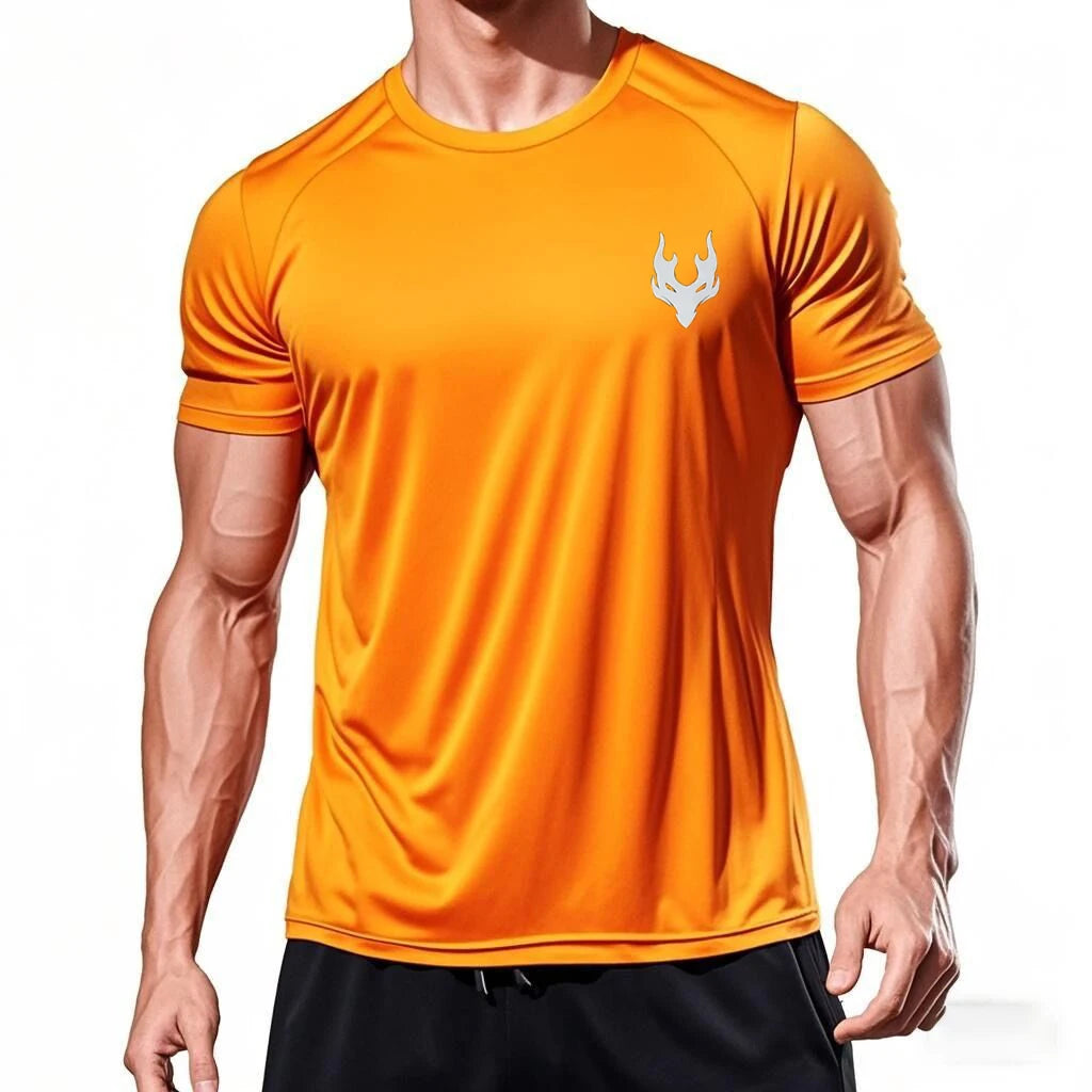 Men’s Quick-Dry Running & Sports T-Shirt – Summer Fitness Tee