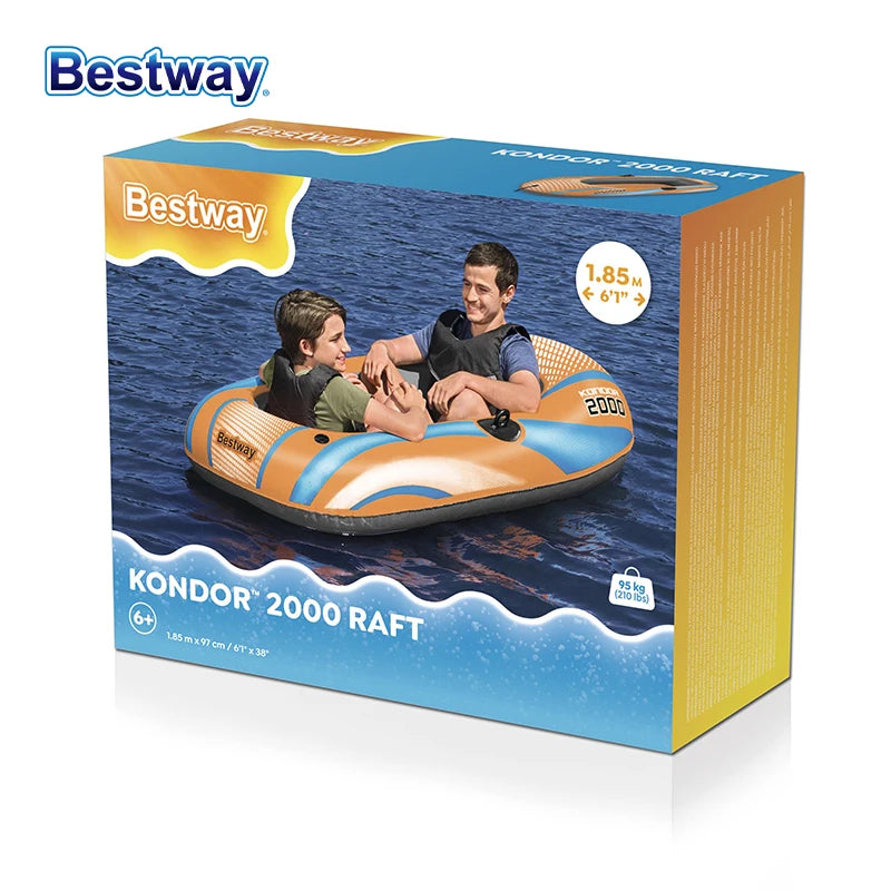 Heavy Duty Inflatable Kayak 1-3 Person PVC Raft