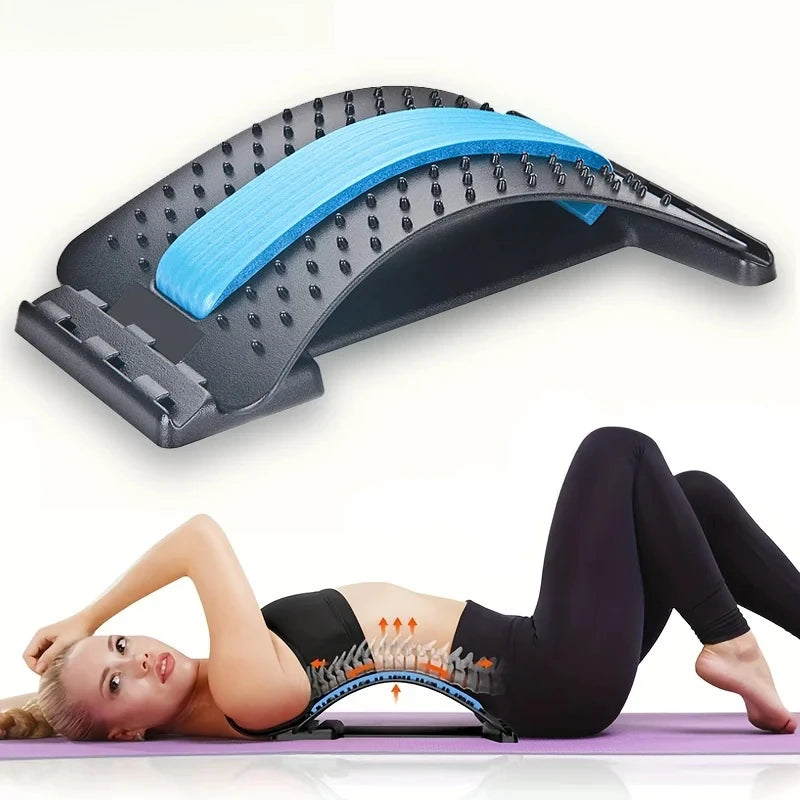 Lumbar Spine Stretching Massager Device