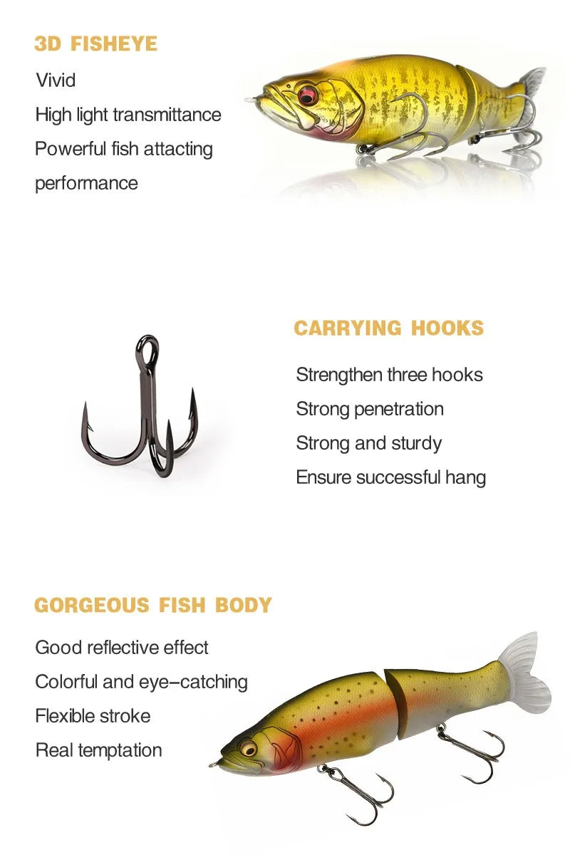 Multi Joint Swimbait Fishing Lure