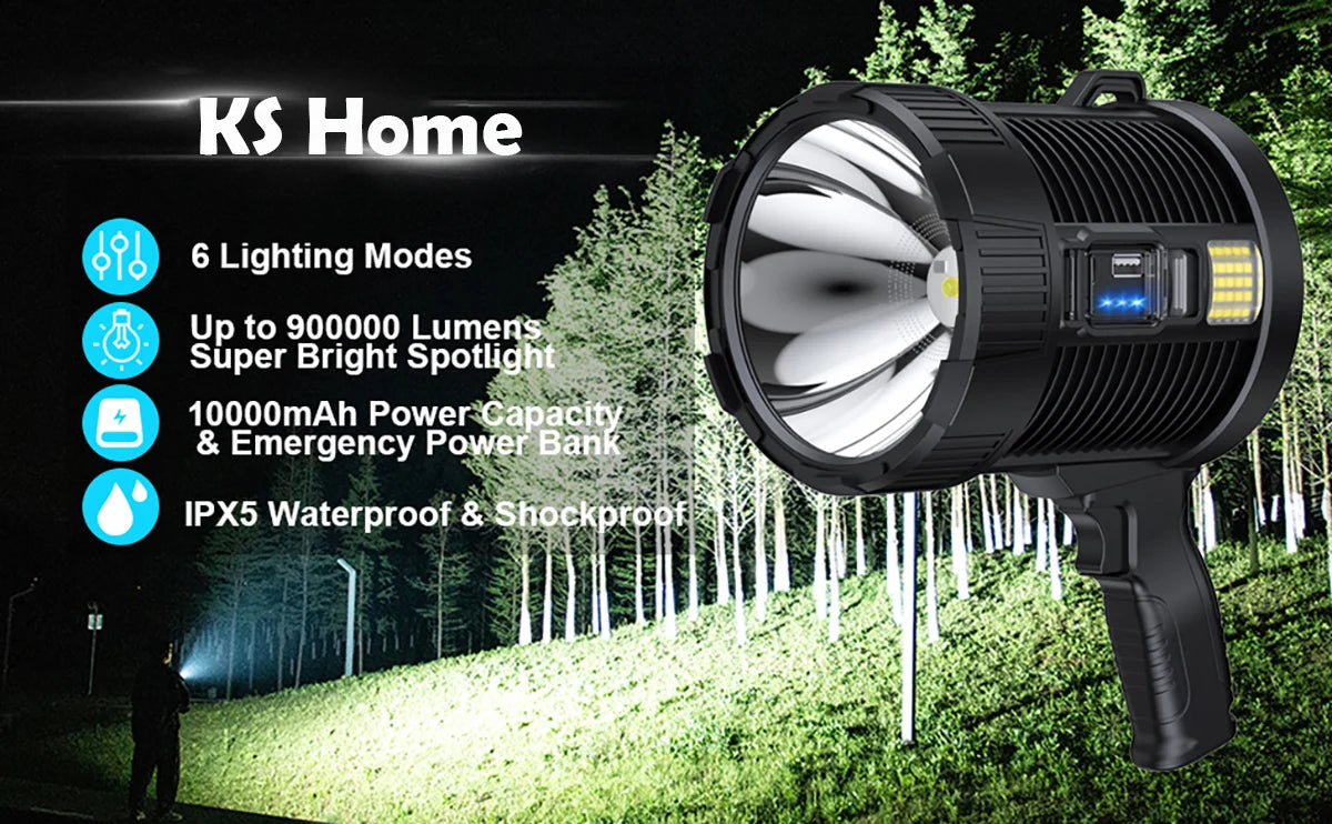 Rechargeable Super Bright LED Spotlight