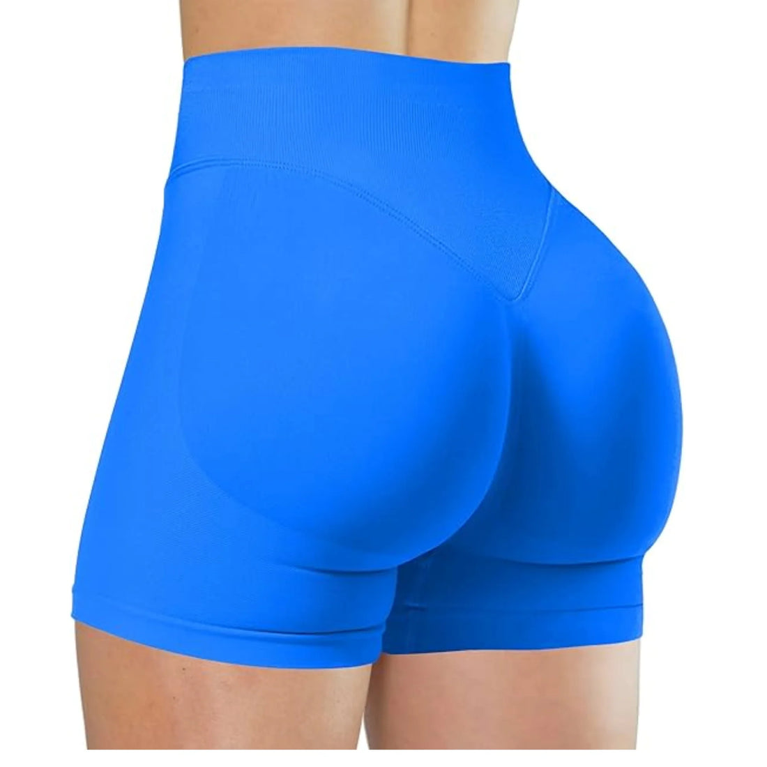 High-Waisted Summer Yoga Shorts – Solid Color Fitness Leggings