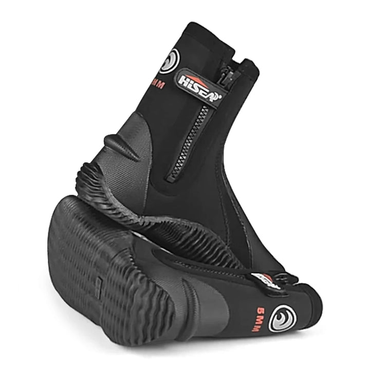 5mm Neoprene Dive Boots – Side Zipper Wetsuit Shoes