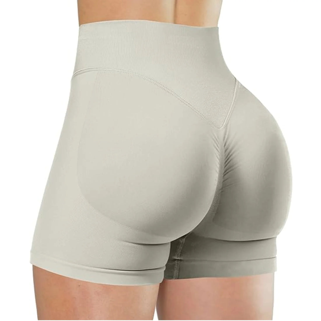 High-Waisted Summer Yoga Shorts – Solid Color Fitness Leggings