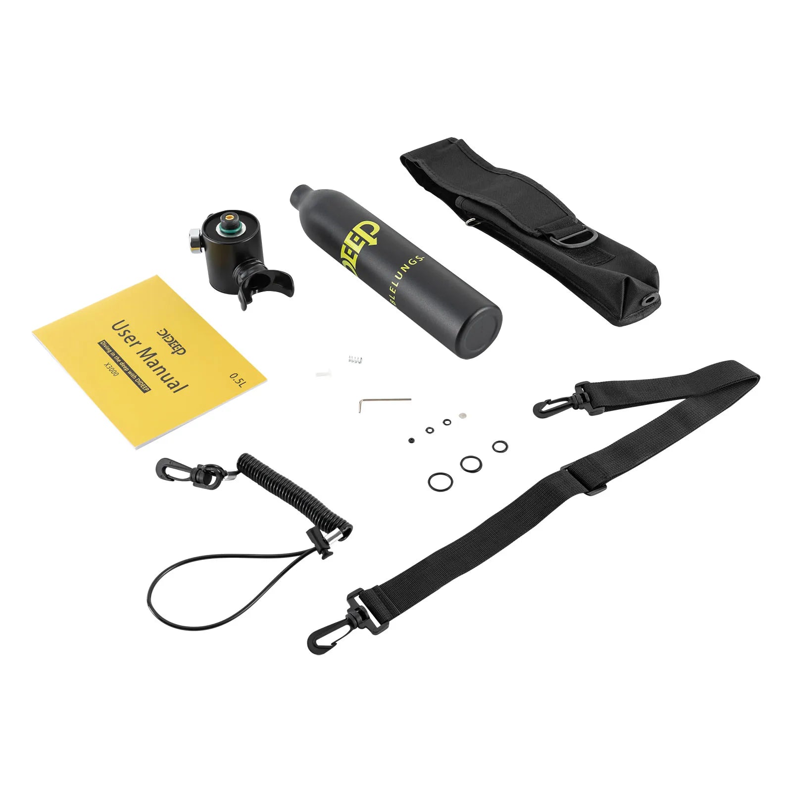 0.5L Mini Diving Oxygen Cylinder – Portable Scuba Tank