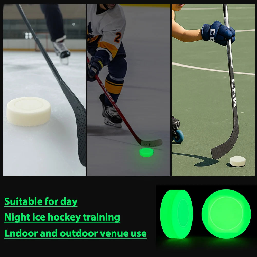 GlowPuck – Luminous Ice Hockey PVC Training Pucks (5/10pcs)