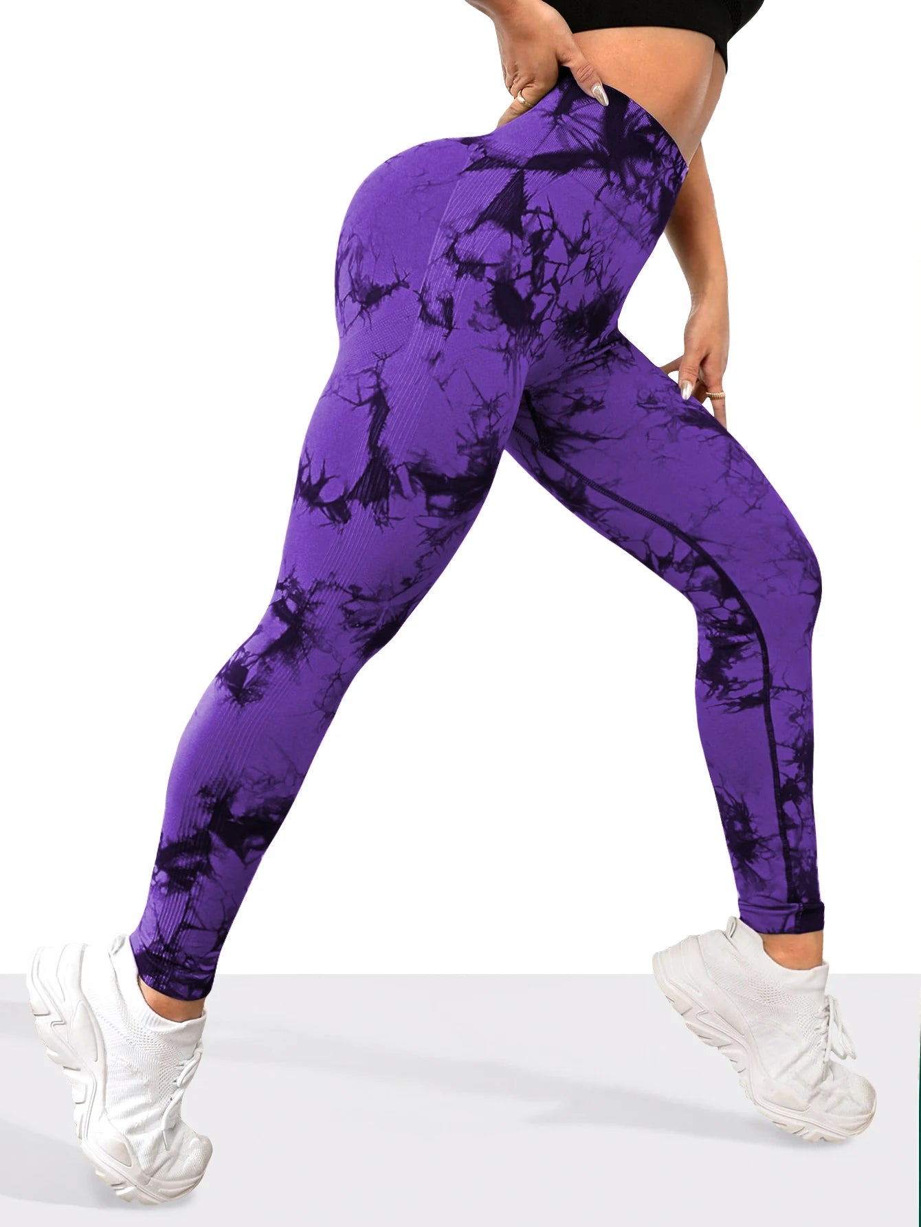 Seamless Tie-Dye Yoga Leggings