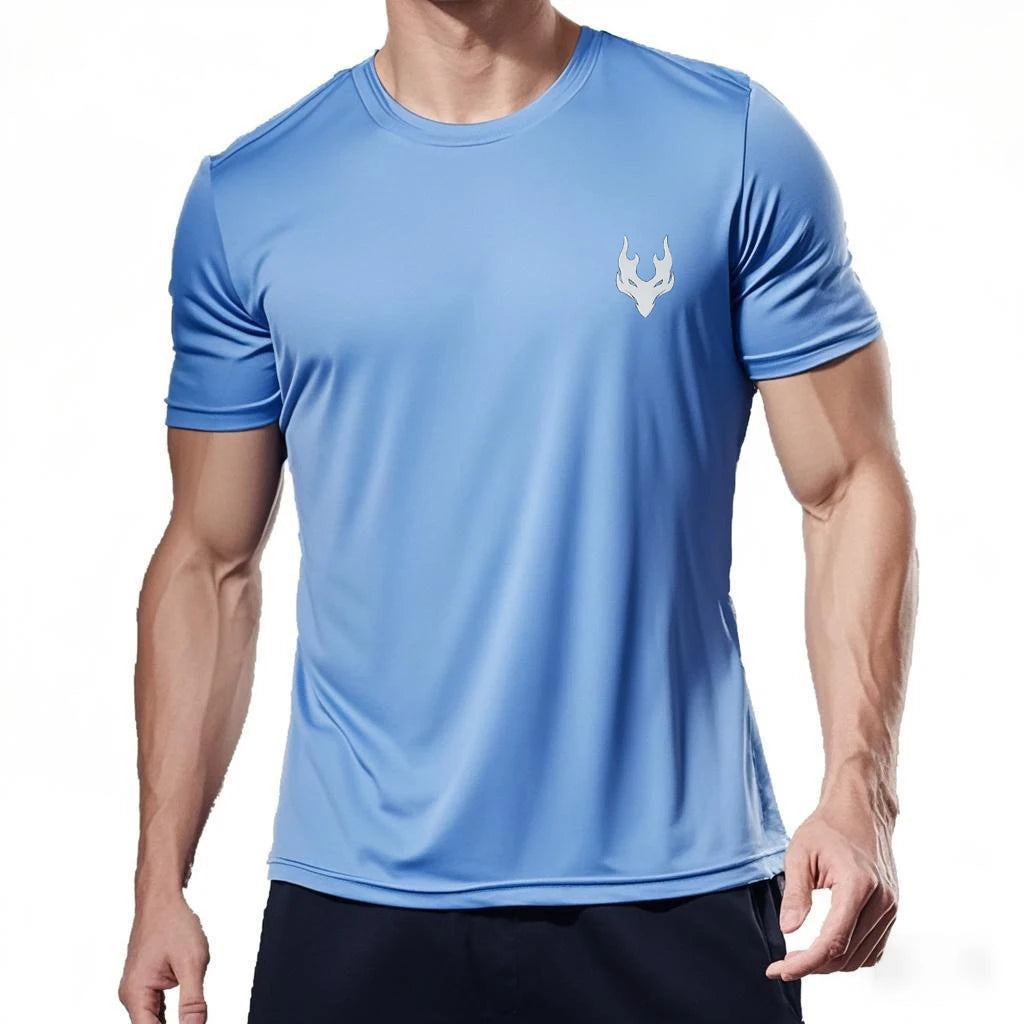 Men’s Quick-Dry Running & Sports T-Shirt – Summer Fitness Tee