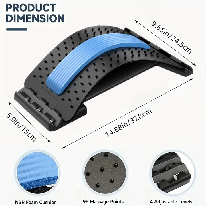 Lumbar Spine Stretching Massager Device