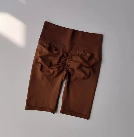 Women’s High-Waist Yoga & Fitness Shorts – Hip Push-Up