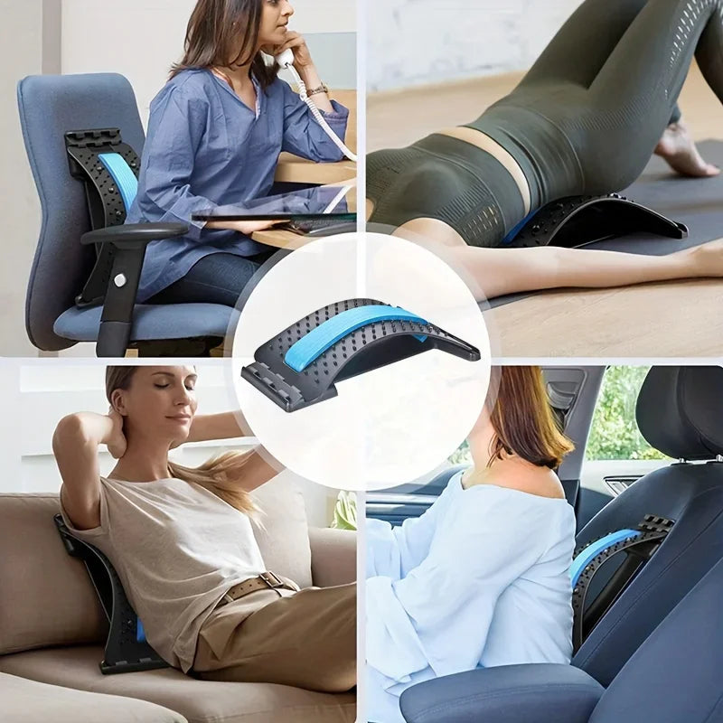 Lumbar Spine Stretching Massager Device