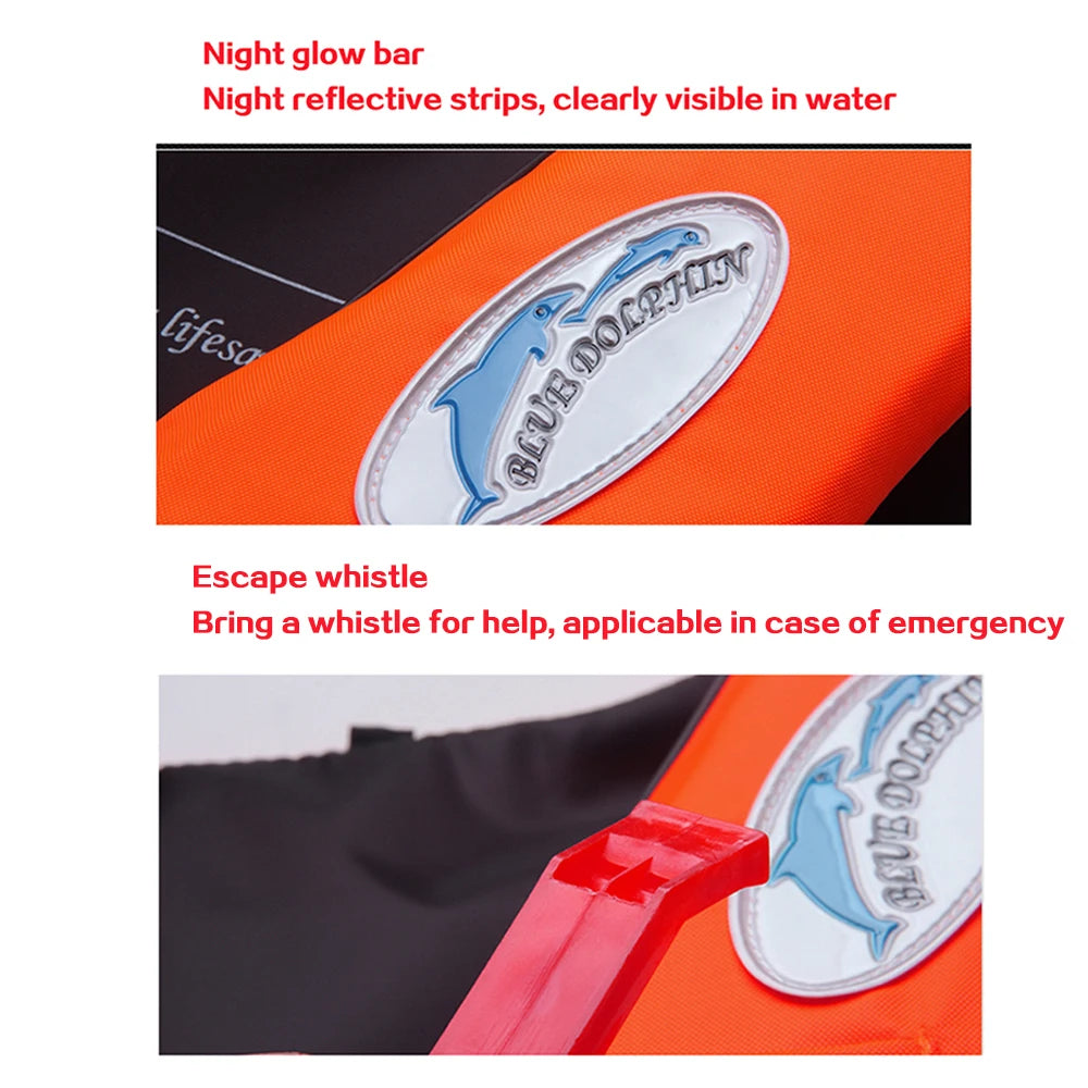 Adult & Children Adjustable Life Jacket – Swimming Safety Vest