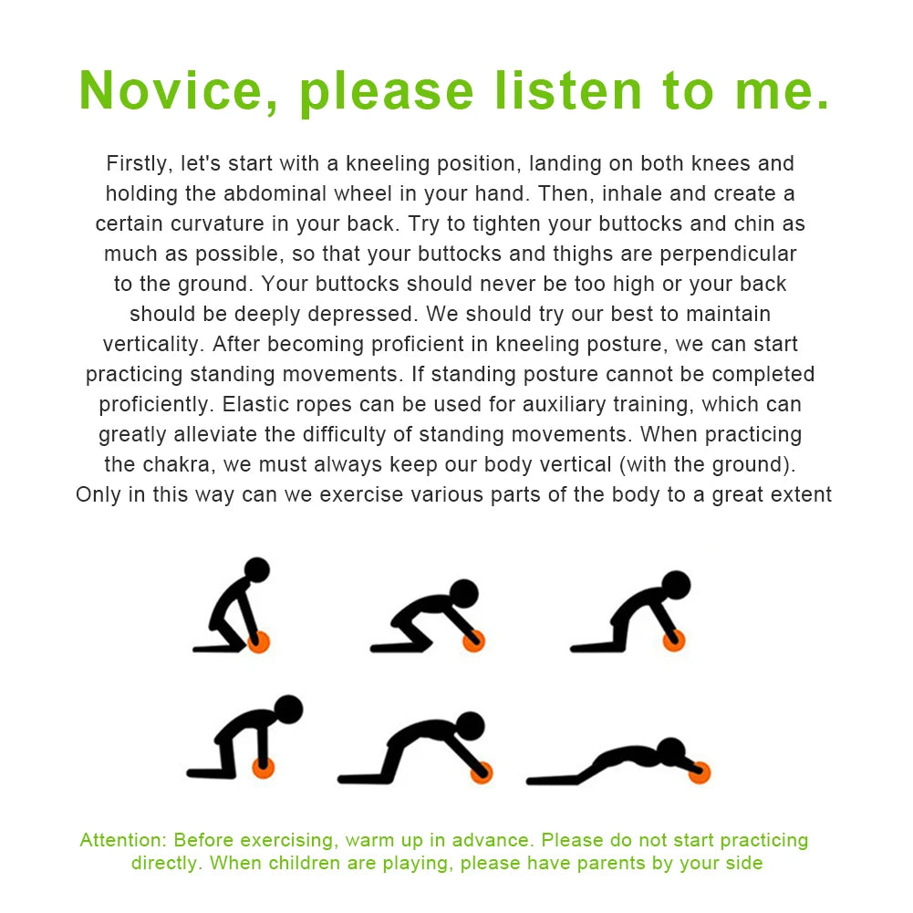 Quiet Ab Roller Fitness Wheel