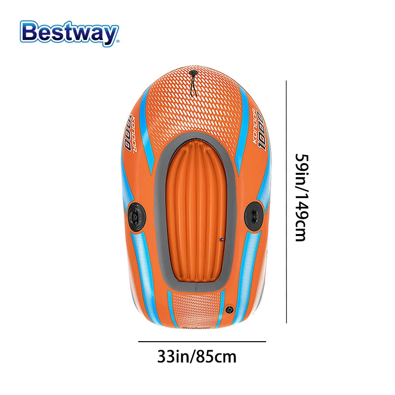 Heavy Duty Inflatable Kayak 1-3 Person PVC Raft