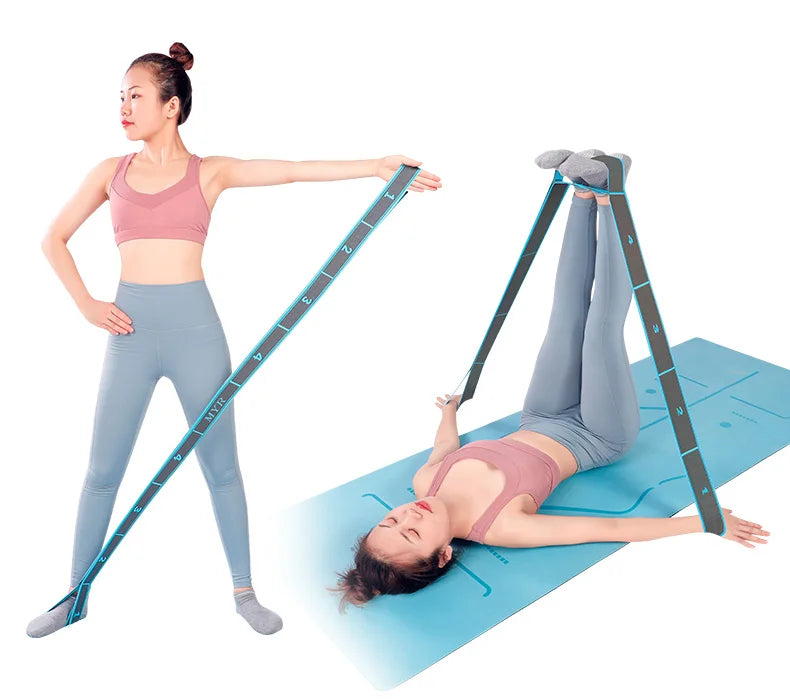FlexLoop – Elastic Yoga & Stretching Strap with Loops