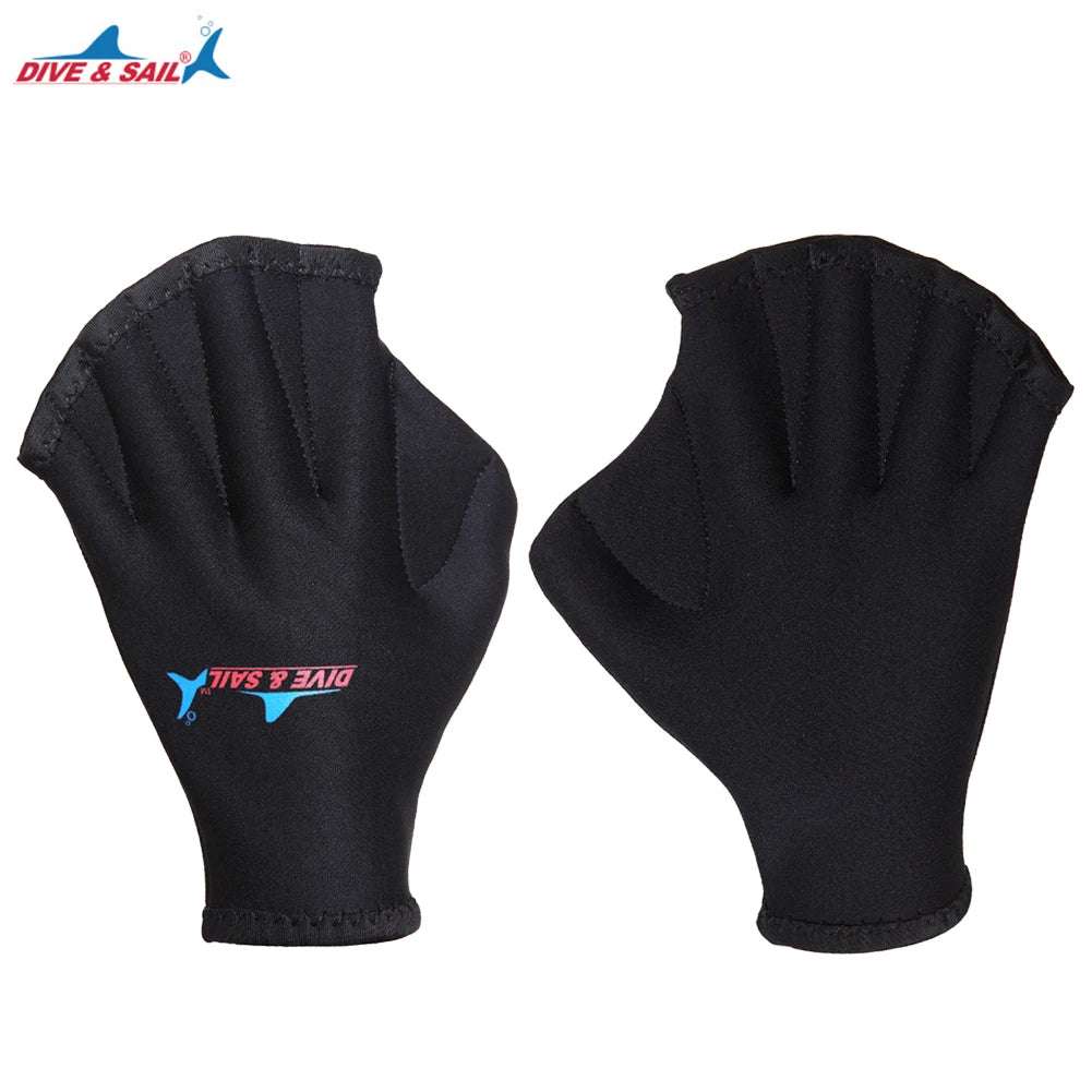 Webbed Diving & Swimming Gloves – Hand Paddle Training Accessories
