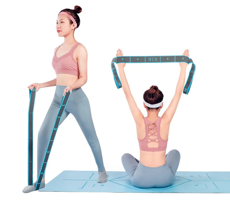 FlexLoop – Elastic Yoga & Stretching Strap with Loops