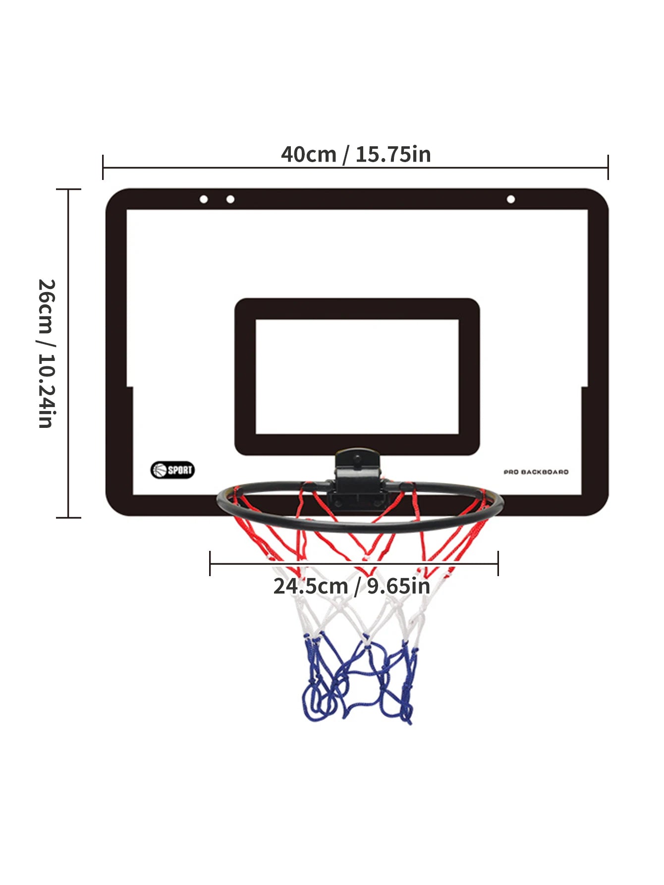 KidHoop – Foldable Wall-Mounted Basketball Set