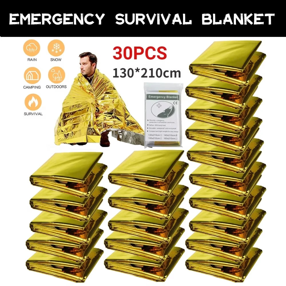 Emergency Thermal Survival Blanket Set
