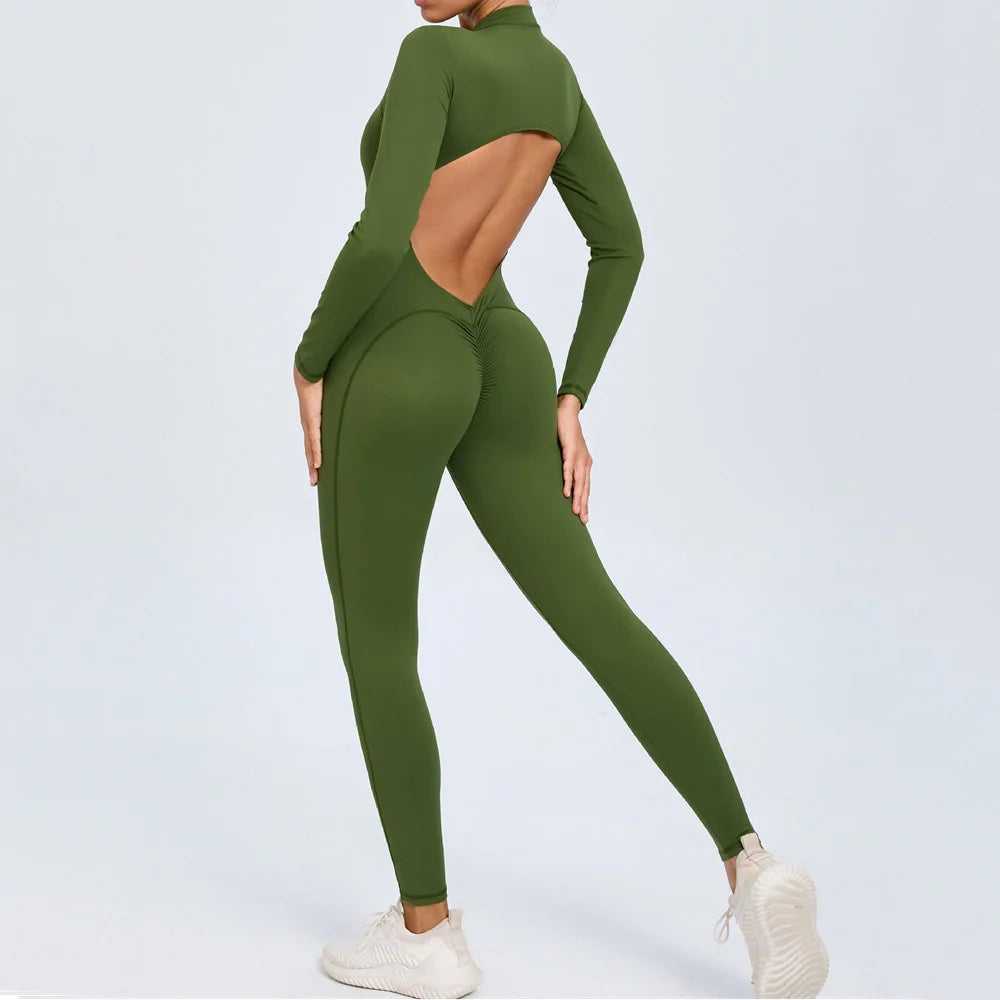 Long Sleeve Yoga Jumpsuit