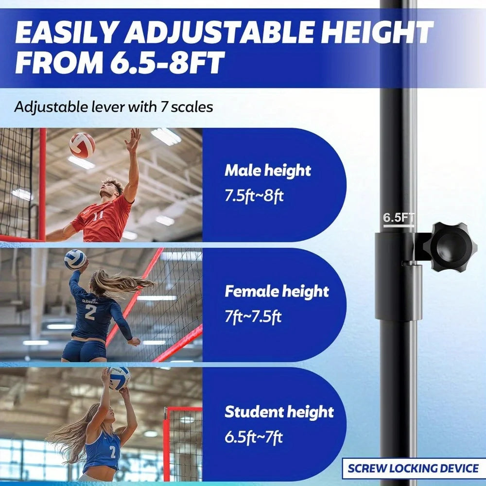 ProVolley – 8x11ft Adjustable Volleyball Training Net