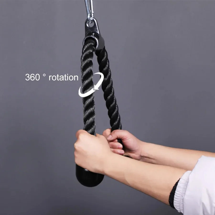 PowerRope – Triceps & Back Pulley Rope Handle