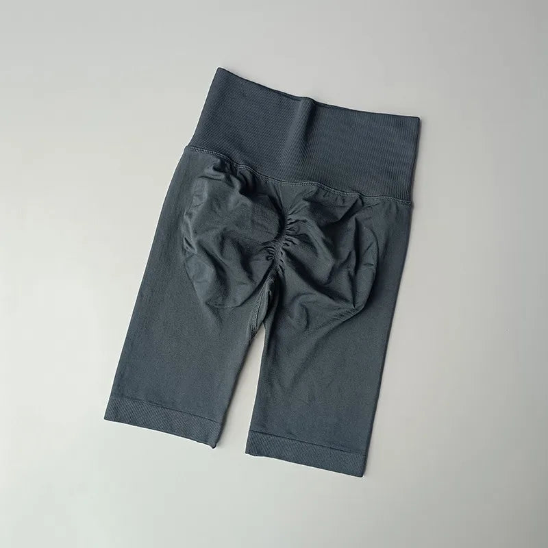 Women’s High-Waist Yoga & Fitness Shorts – Hip Push-Up